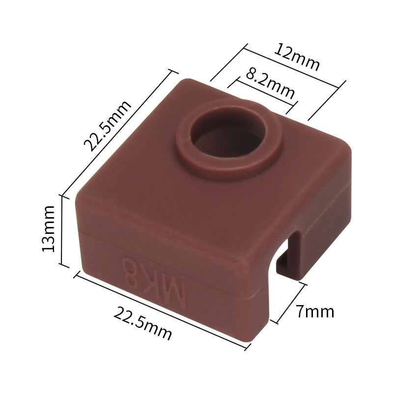 Bassen3D MK8 Silicone Sock For Heat Block 1 PC