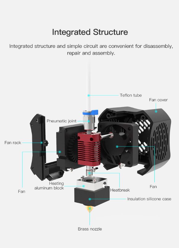 Creality Ender 3 V2 3D Printer Full Hotend Kit