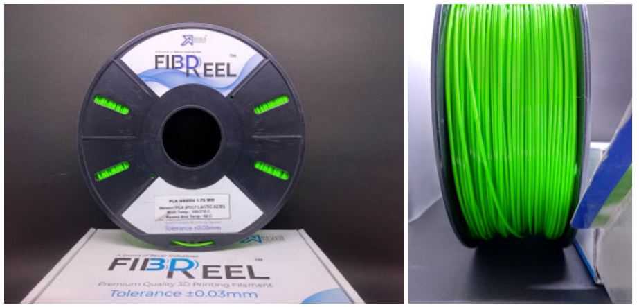 Fibreel 3D Printer Filament-PLA 1.75MM - Green 1 KG