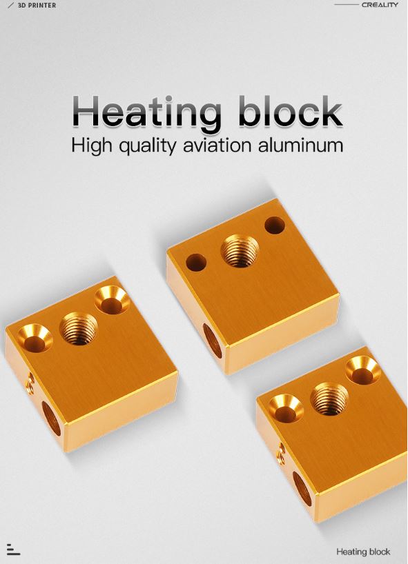 Creality 3D Printer Parts Heater Block Kit - 1 PC