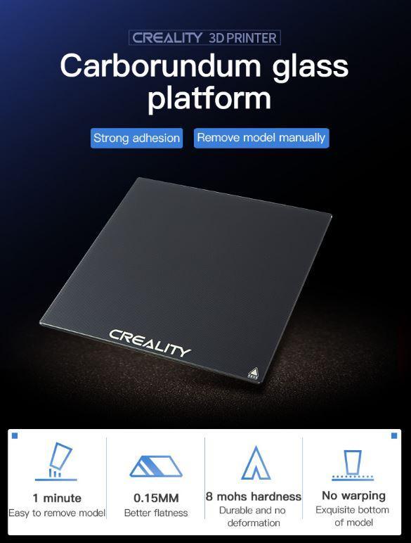 CR-6 Max Carborundum Glass Platform 420*430*4mm