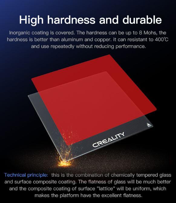 Creality CR6 SE Carborundum Glass Platform 245*255*4mm
